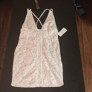 White lace dress
